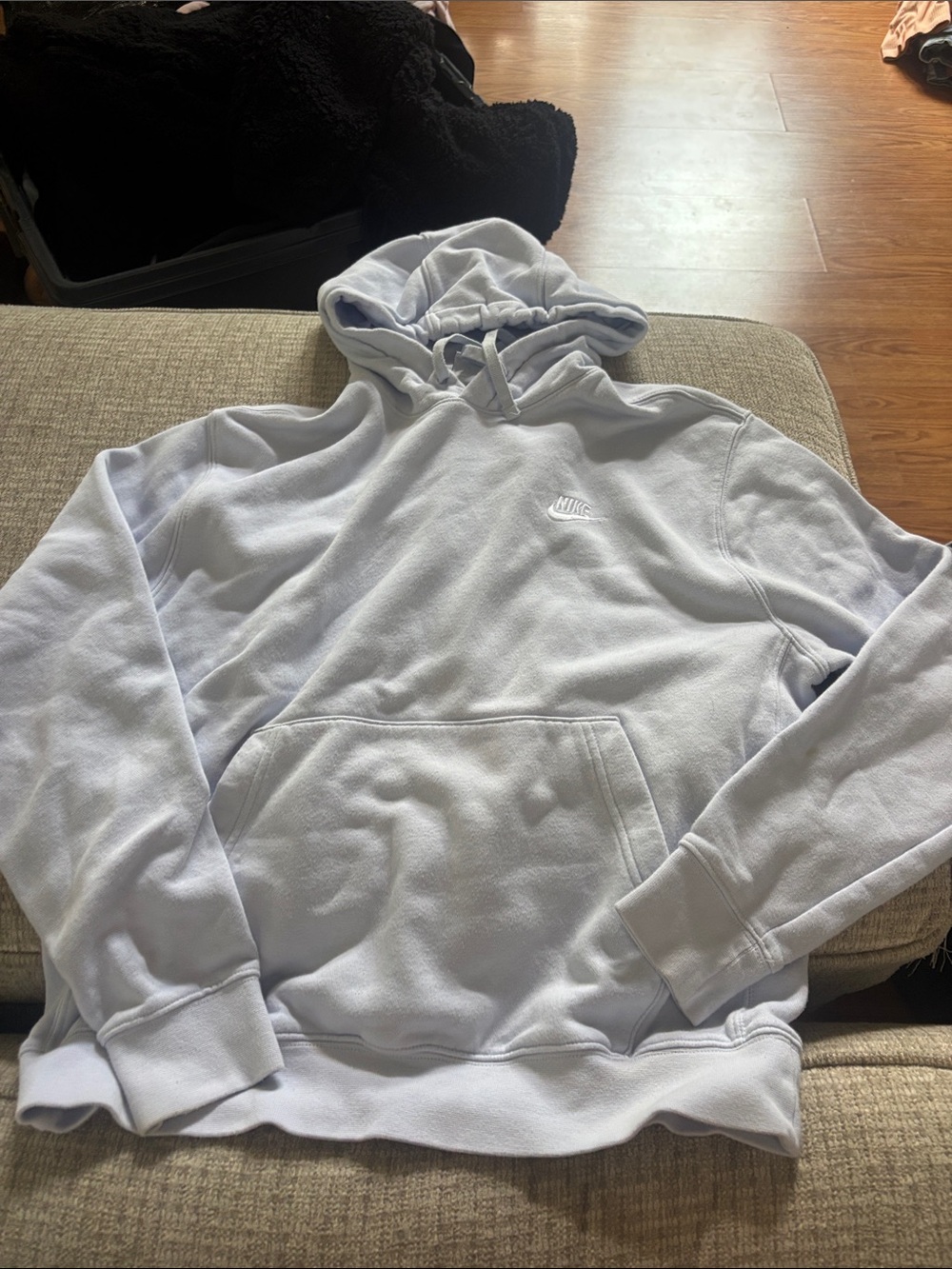 Nike Men's Light Blue Pullover Hoodie Periwinkle
